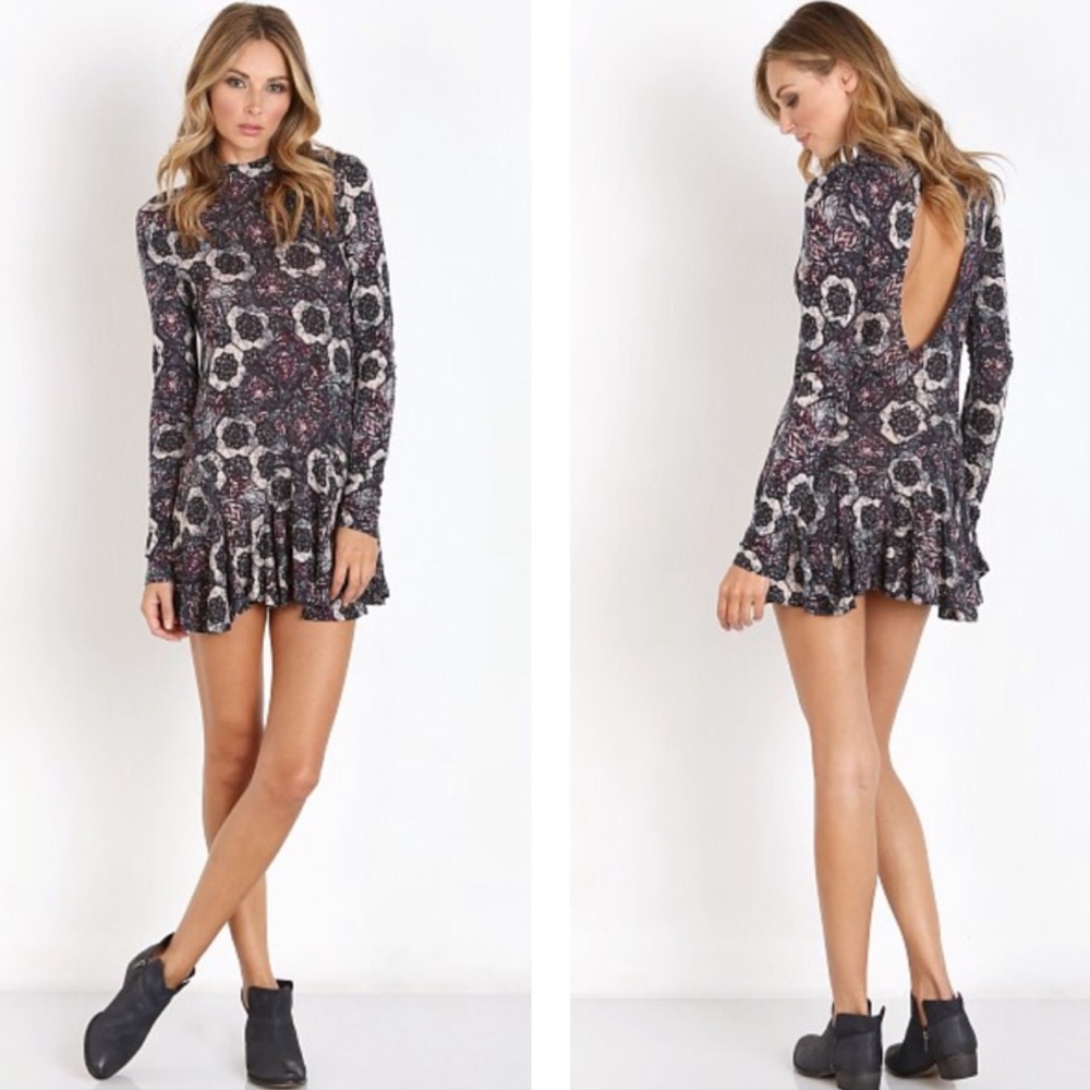 Free People | Annabelle Open Back Mock Neck Tunic - Picture 1 of 8